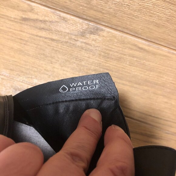 Vionic black wedge booties, style Karsen, leather waterproof, 8 - Picture 6 of 14